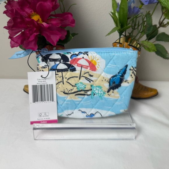 NWT Vera Bradley Beach Treasures Coin Purse - Picture 1 of 5